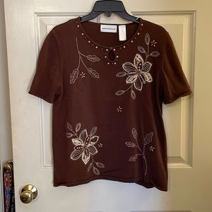 Alfred Dunner brown sweater